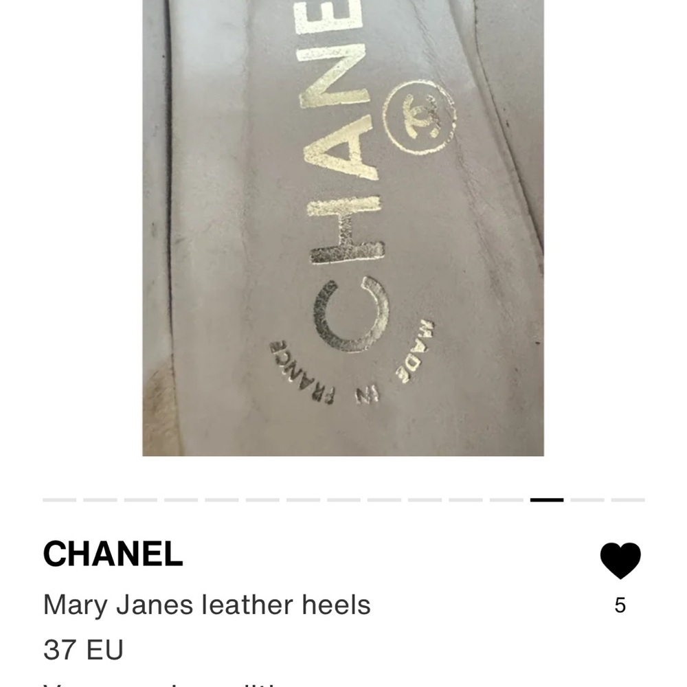 Chanel Women's Black Wedge Mary Jane Shoes - Picture 8 of 8
